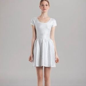 《 Sandro 》 Shimmer Silver Knit Dress